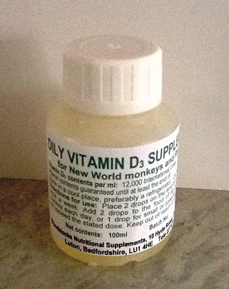 100 ml Bottle Oily Vitamin D3 Supplement.